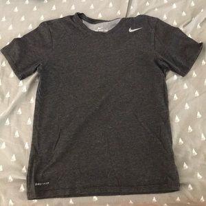 Gray dri-fit Nike tee